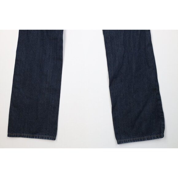 Vintage Y2K Levis 527 Mens 34x34 Faded Slim Boot Cut Flared Denim Jeans Blue - Picture 13 of 14